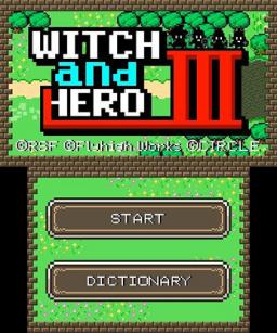 Witch & Hero 3 Title Screen